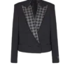 Veste Grain de poudre avec cristaux Veste Grain de poudre avec cristaux
