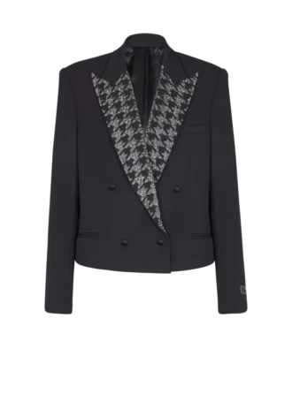 Veste Grain de poudre avec cristaux Veste Grain de poudre avec cristaux