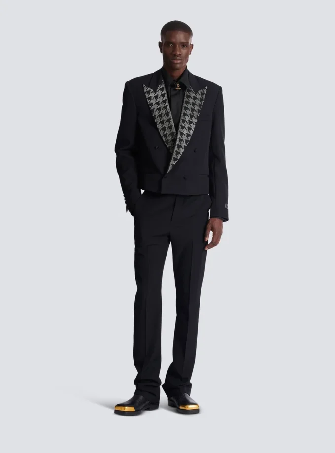 Veste Grain de poudre avec cristaux Veste Grain de poudre avec cristaux