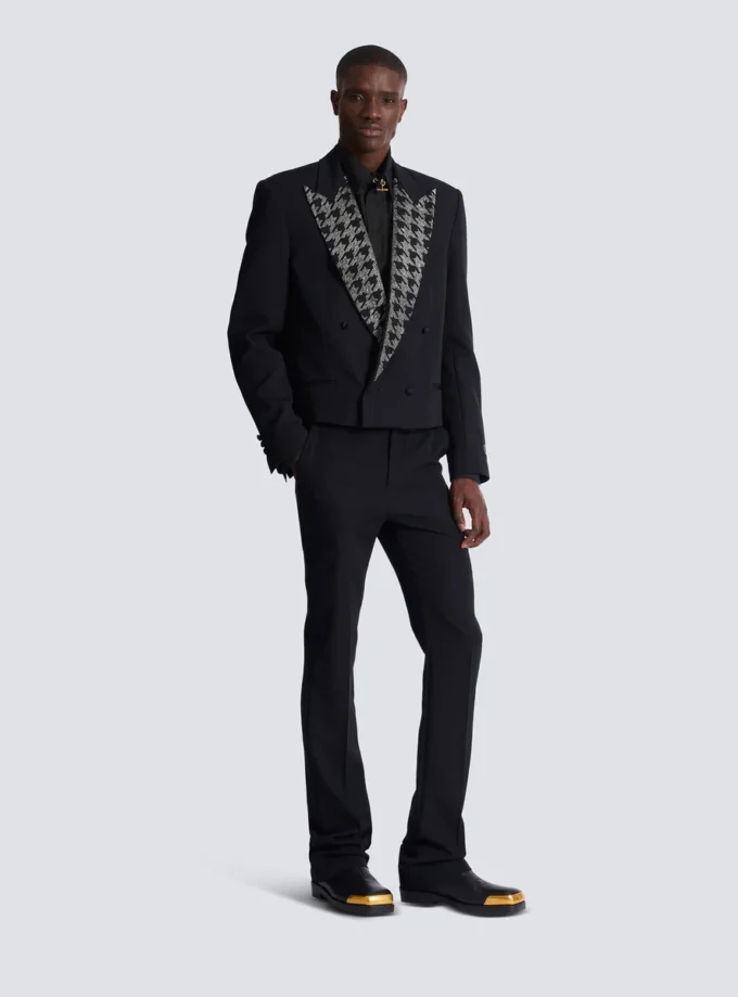 Veste Grain de poudre avec cristaux Veste Grain de poudre avec cristaux