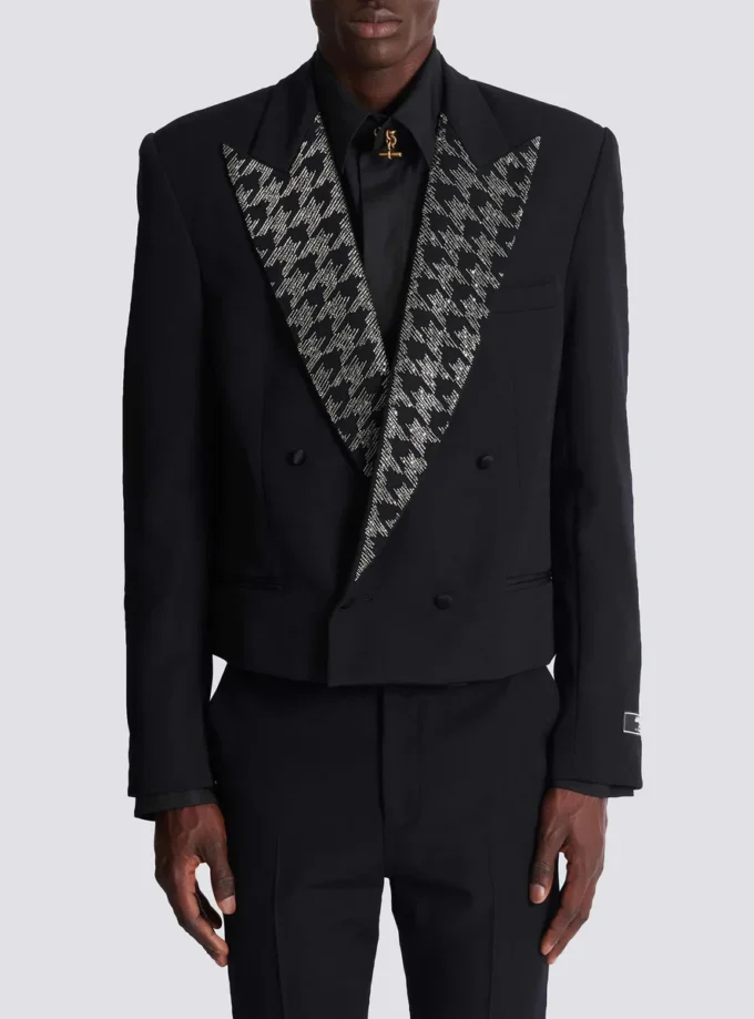 Veste Grain de poudre avec cristaux Veste Grain de poudre avec cristaux