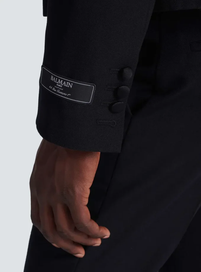 Veste Grain de poudre avec cristaux Veste Grain de poudre avec cristaux