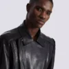 Veste motard légère en cuir d’agneau Veste motard légère en cuir d’agneau