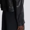Veste motard légère en cuir d’agneau Veste motard légère en cuir d’agneau
