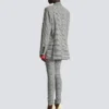 Veste oversize en jacquard Prince de Galles Veste oversize en jacquard Prince de Galles
