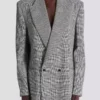 Veste oversize en jacquard Prince de Galles Veste oversize en jacquard Prince de Galles
