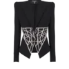 Veste slim brodée grain de poudre Veste slim brodée grain de poudre
